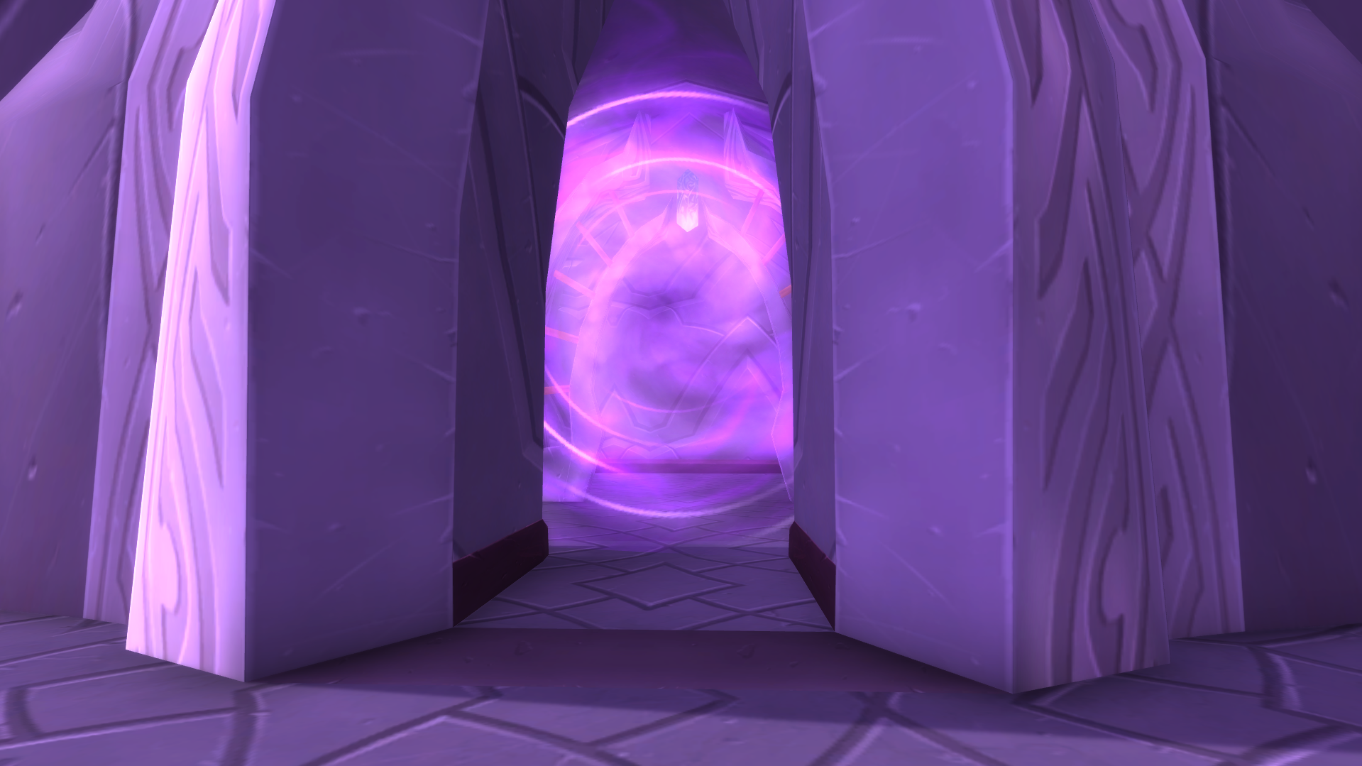 WoW A mythical portal in a narrow passage